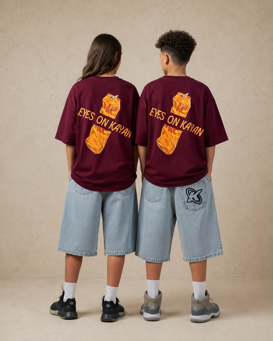 Can burgundy tee