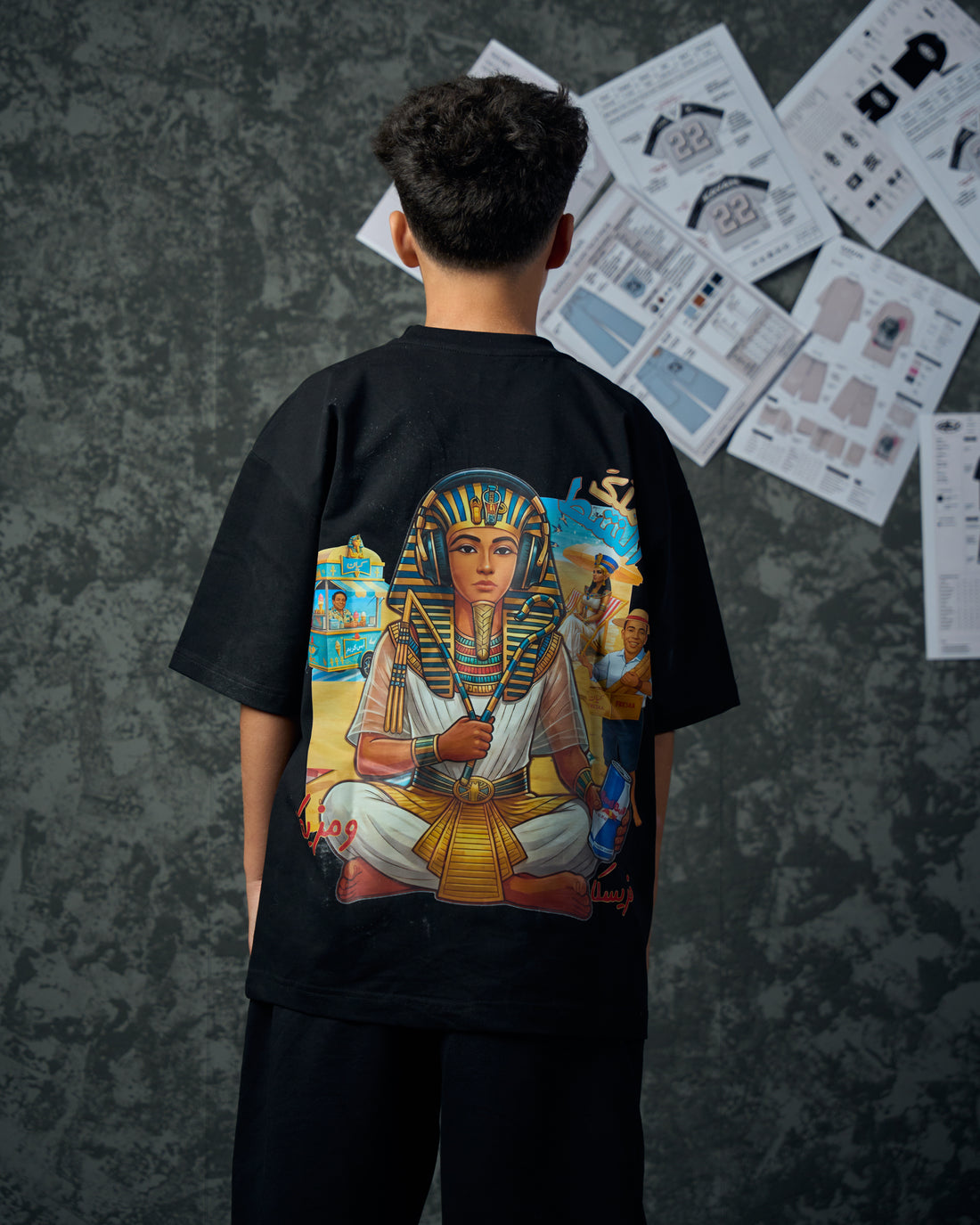 Malk El-Shat Black T-Shirt